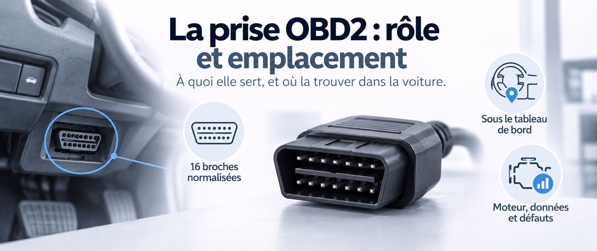 À quoi sert la prise OBD2, et où se trouve-t-elle ?