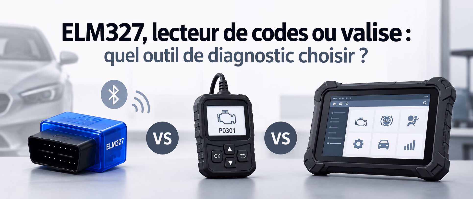 ELM327, lecteur de codes ou valise : quel outil de diagnostic choisir ?